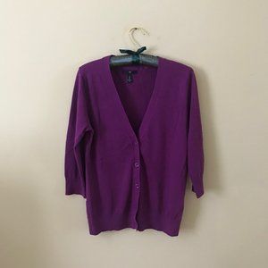 GAP Purple Cardigan